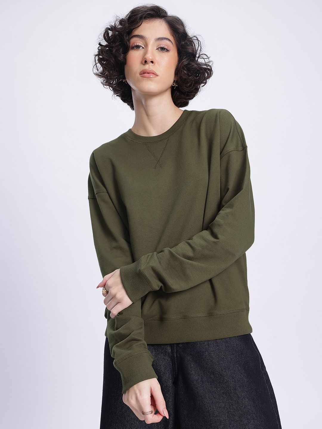 DressBerry Humour and Graphic Printed Sweatshirt