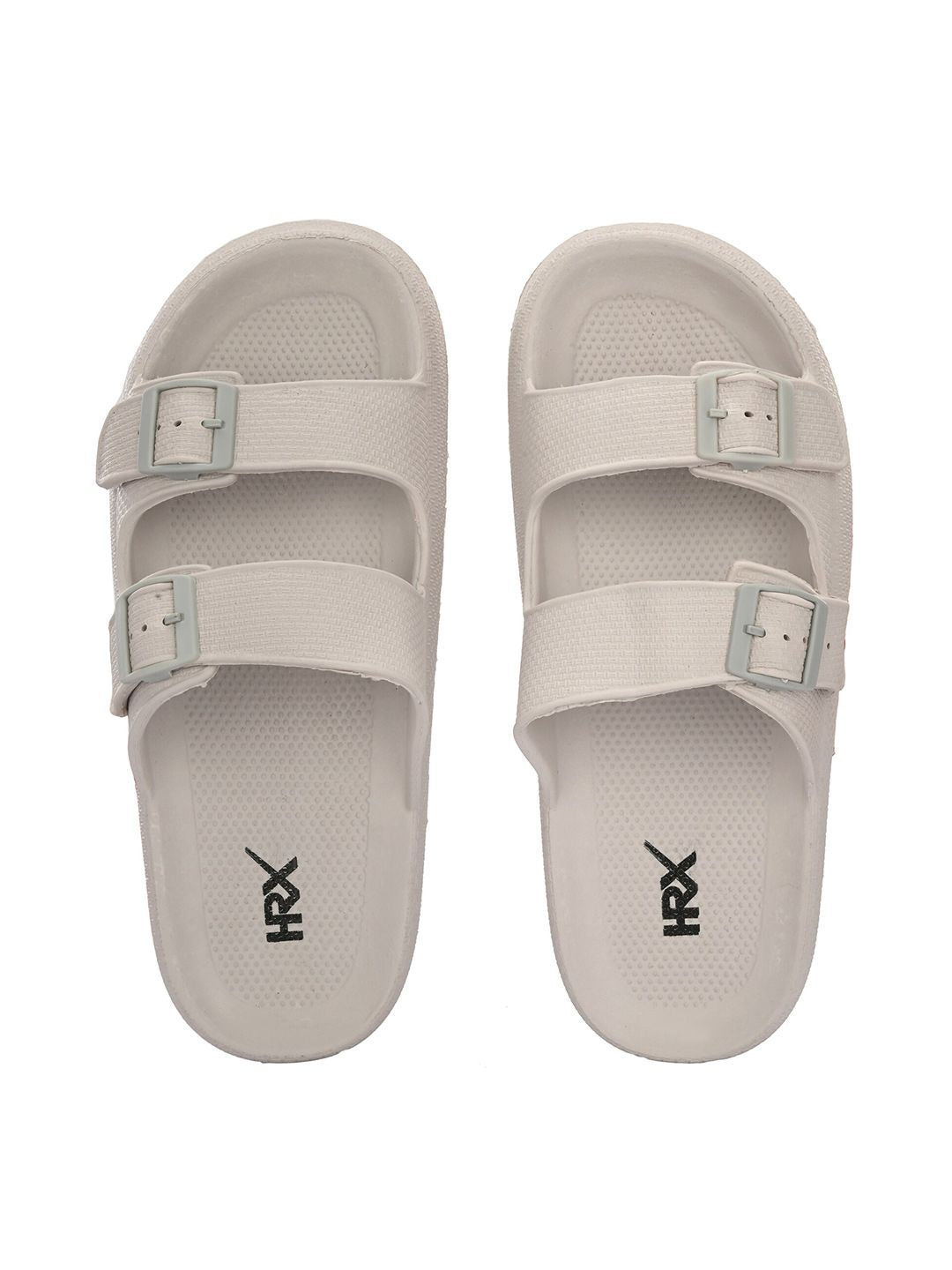 HRX by Hrithik Roshan Men Beige Rubber Sliders