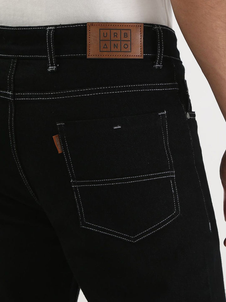 Urbano Fashion Men Straight Fit Mid-Rise Stretchable Jeans