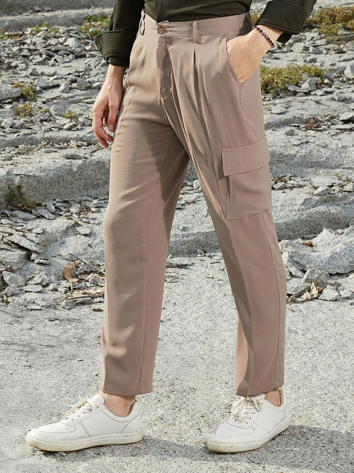 Campus Sutra Men Comfort Loose Fit Cargos Trousers