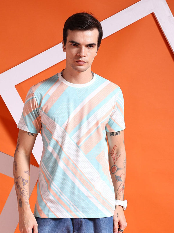 The Indian Garage Co Striped Short Sleeves T-shirt