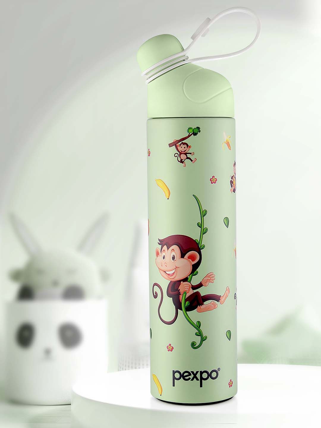 Pexpo pico hijau ISI yang disahkan termosteel panas dengan botol air flask monyet 500ml