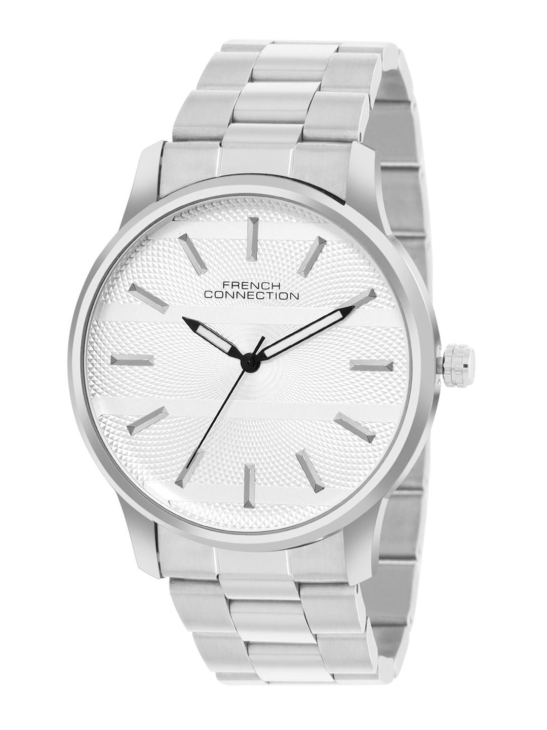 French Connection Men Dial & Stainless Steel Bracelet Style Straps Analogue Watch FCN091SM