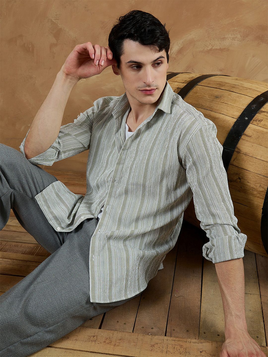 Stripes Oversized Casual Shirt