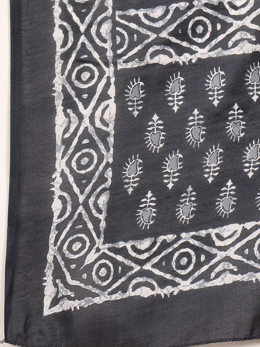 Varanga Floral Printed V-Neck Angrakha Straight Kurta With Salwar And Dupatta