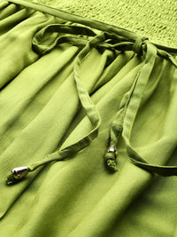 DressBerry Puff Sleeve A-Line Mini Dress with Belt