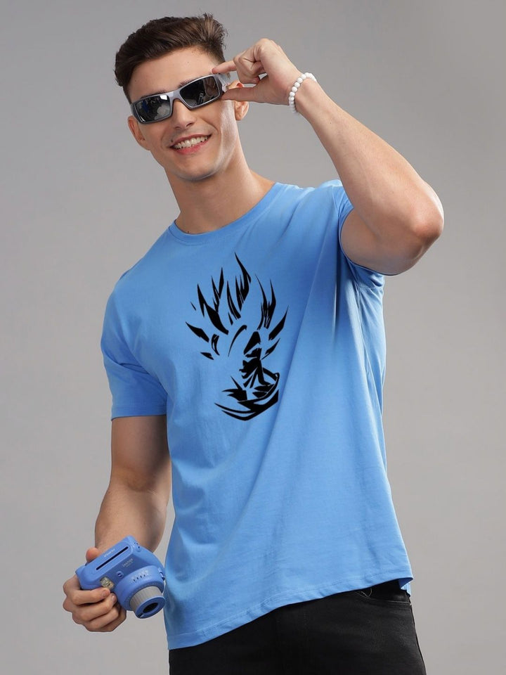 ADRO Men Typography Printed Raw Edge T-shirt