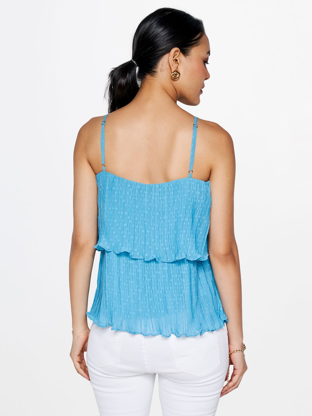 AND Shoulder Straps Tiered Top