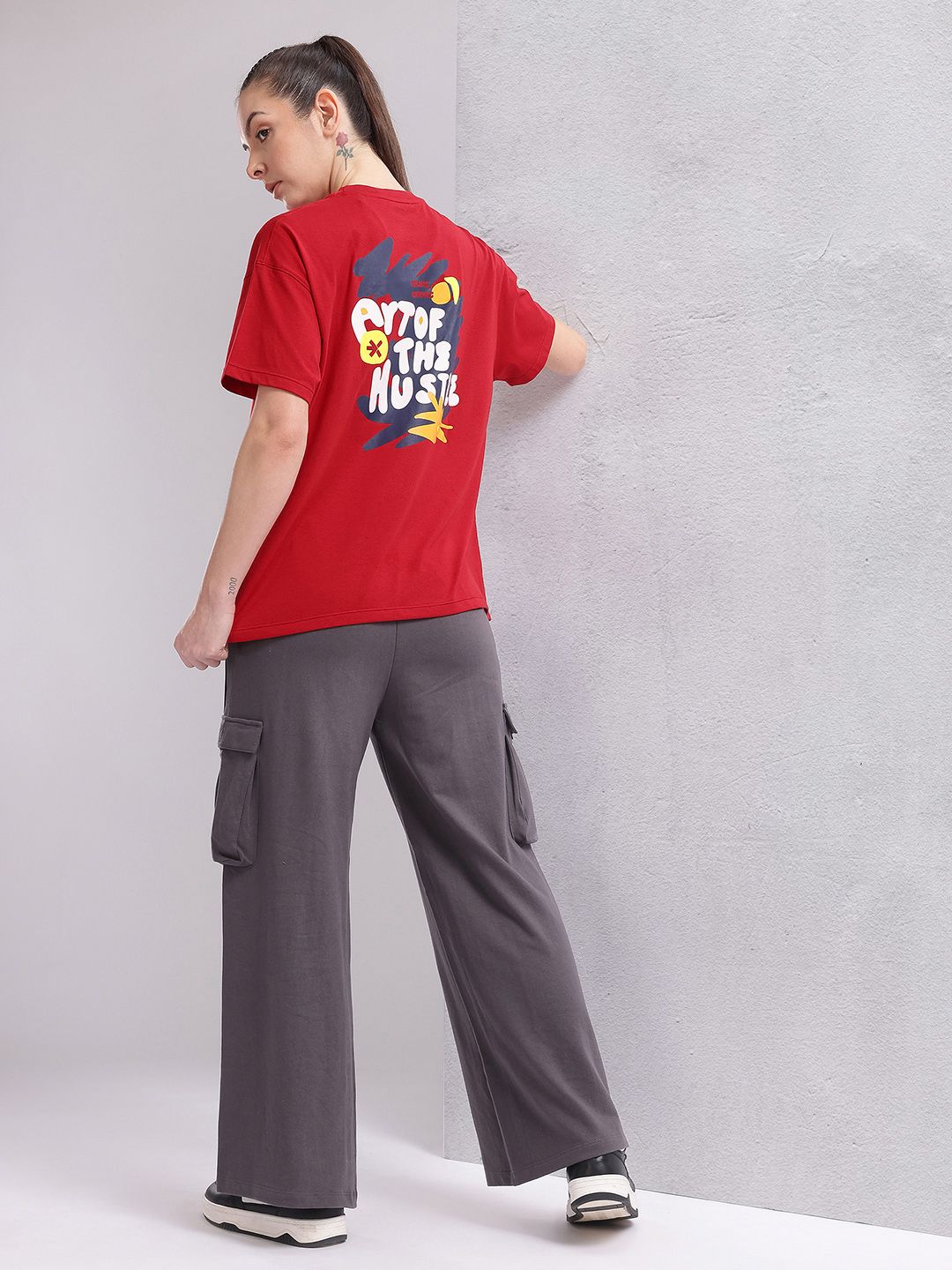HRX by Hrithik Roshan Women Printed Relaxed Fit T-shirt