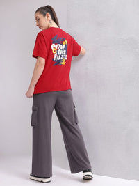 HRX by Hrithik Roshan Women Printed Relaxed Fit T-shirt