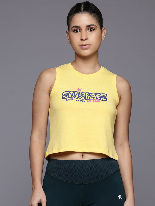 Hrx oleh Hrithik Roshan Wanita Typography dicetak T-shirt Tanaman