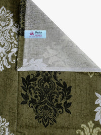 Myntra Elegant Homes Olive Cotton 400 TC Single Bedsheet with 1 Pillow Cover 225X150 cm