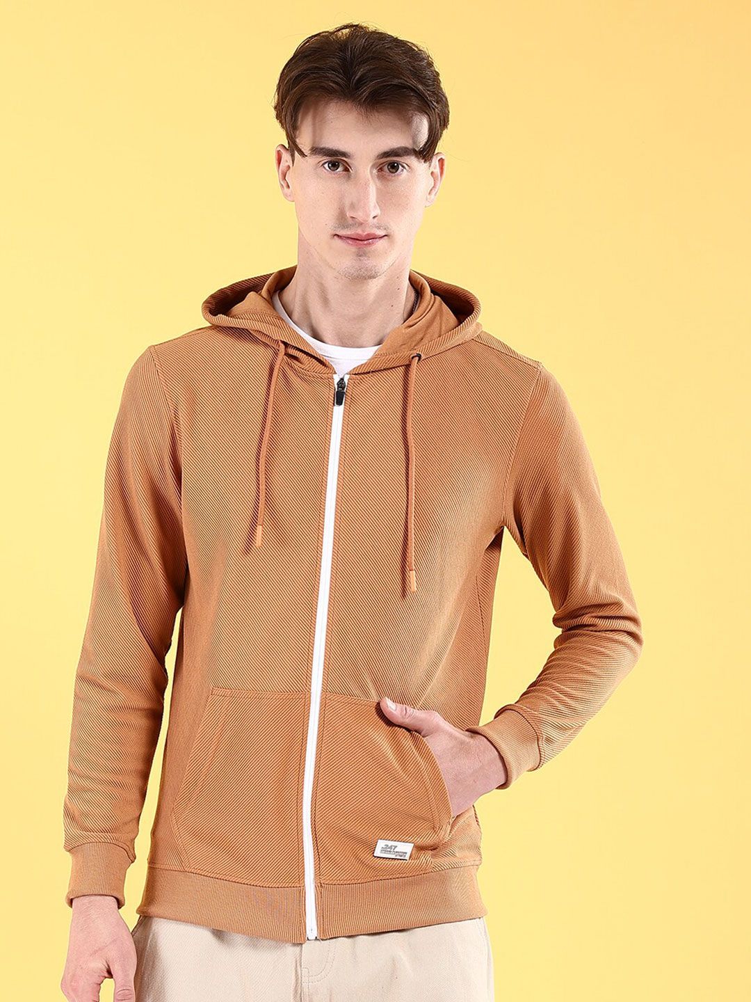 The Indian Garage Co Long Sleeves Hood Zipfront Sweatshirt