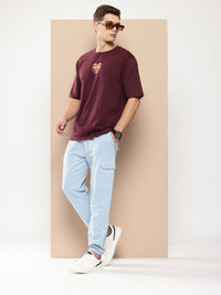 Difference of Opinion Men Graphic Printed Oversized T-shirt