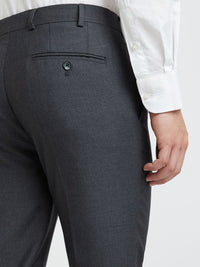 Raymond Men Charcoal Grey Slim Fit Formal Trousers