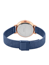 French Connection Women Embellished Dial & Stainless Steel Straps Analogue Watch FCN00065F
