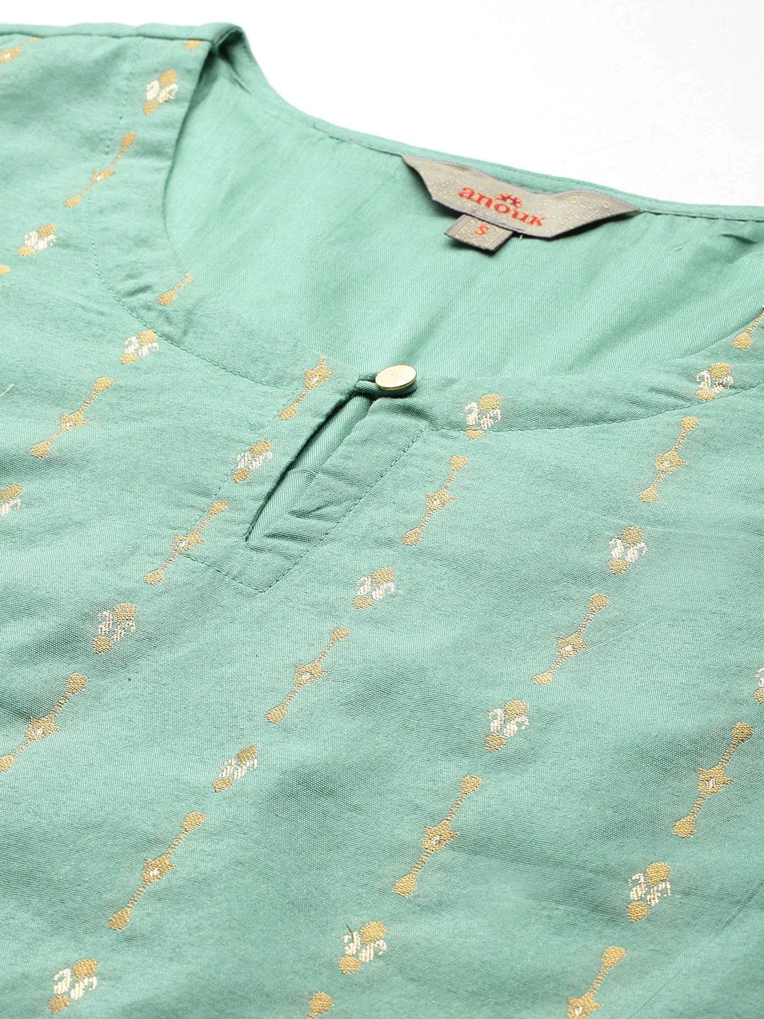 Anouk Tyohaar Zari Kurta with Trousers & Dupatta