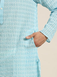 SOJANYA Men Quirky Embroidered Thread Work Kurta
