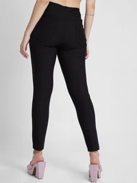 SPYKAR Women Skinny Fit Ankle Length Mid-Rise Trousers
