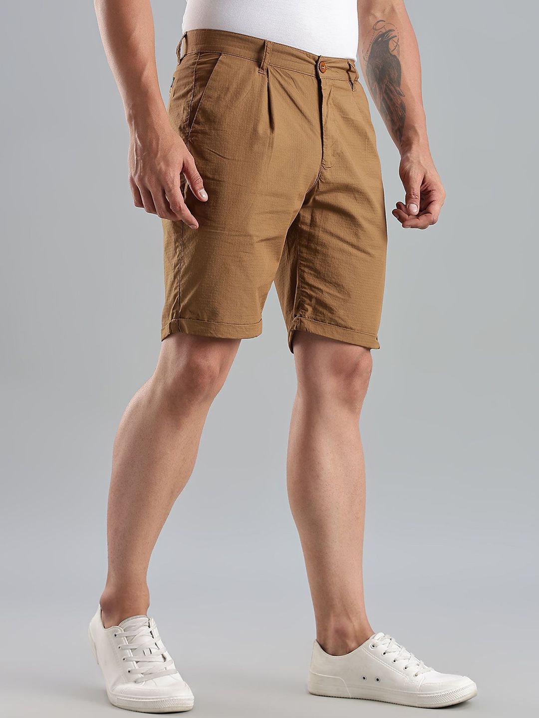 Thomas Scott Men Regular Fit Mid-Rise Pure Cotton Shorts