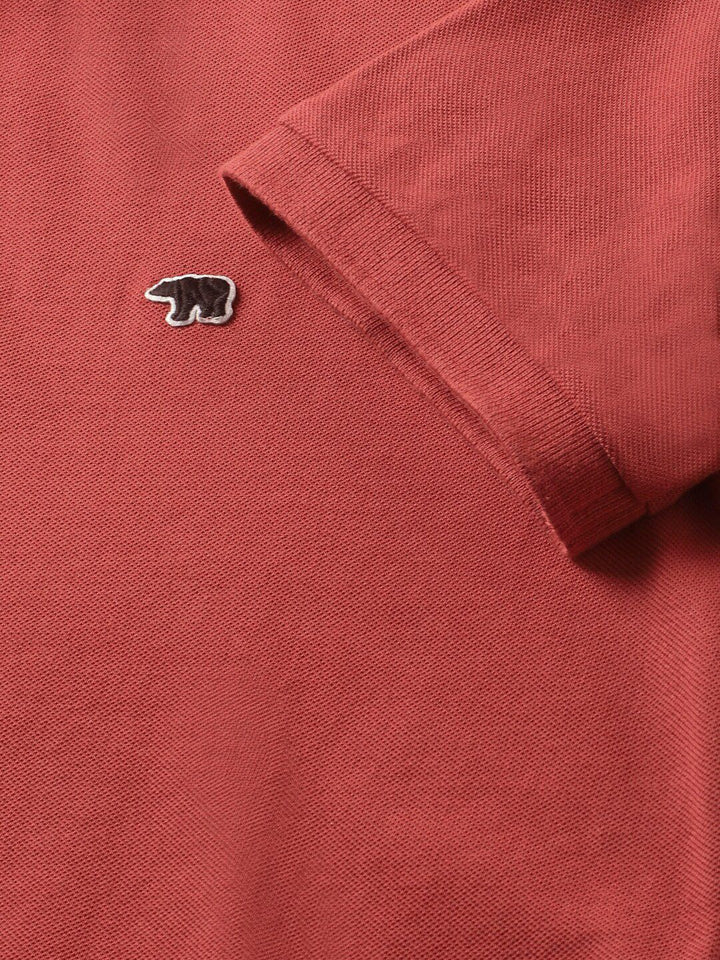 THE BEAR HOUSE Polo Collar Slim Fit Cotton T-shirt