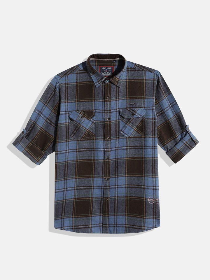 Monte Carlo Boys Checked Casual Smart Fit Shirt