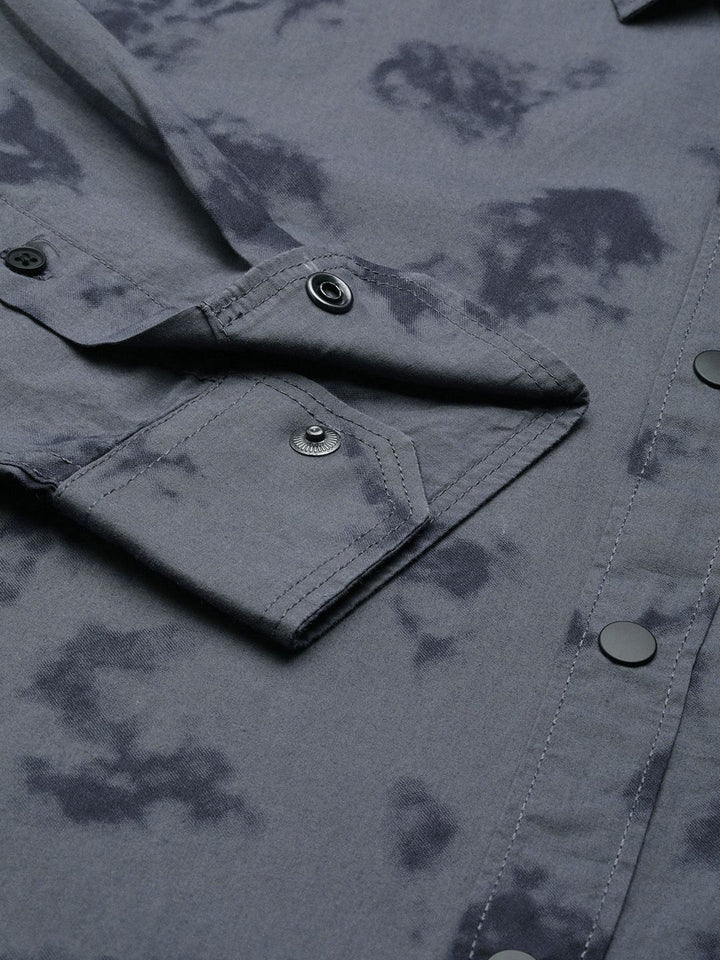SPYKAR Men Slim Fit Printed Pure Cotton Casual Shirt