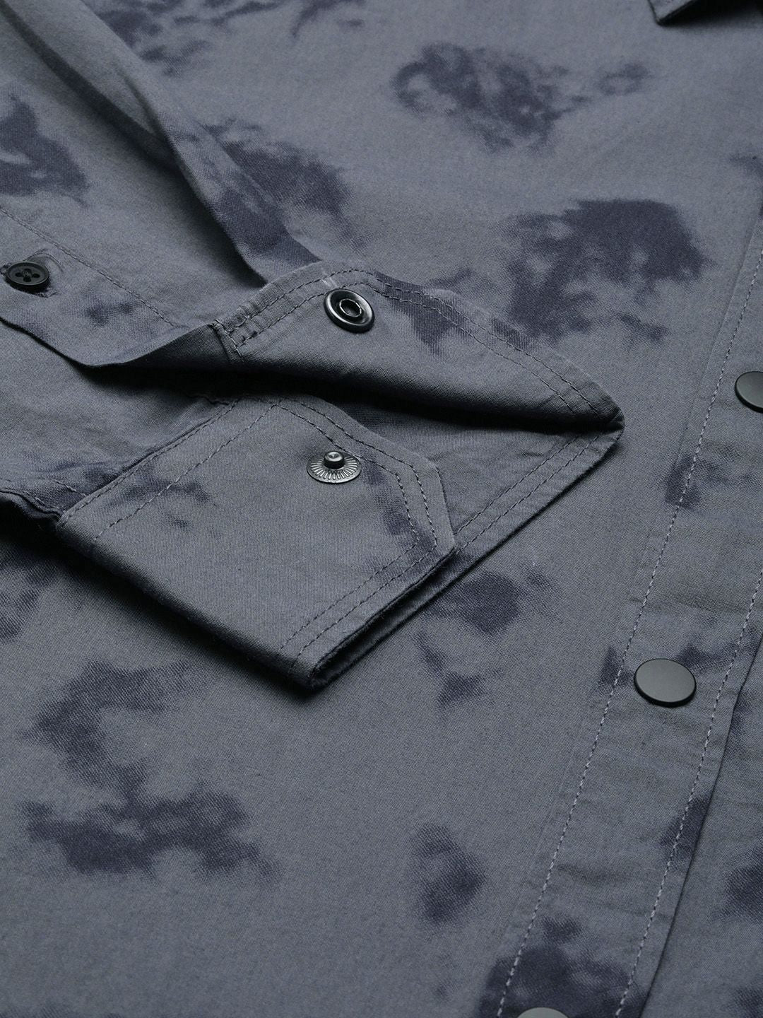 SPYKAR Men Slim Fit Printed Pure Cotton Casual Shirt