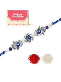 Voylla Hamsa Tangan Evil Eye Beaded Benang Rakhi