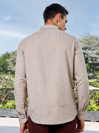 Thomas Scott Men Premium Fit Button-Down Collar Textured Casual Shirt
