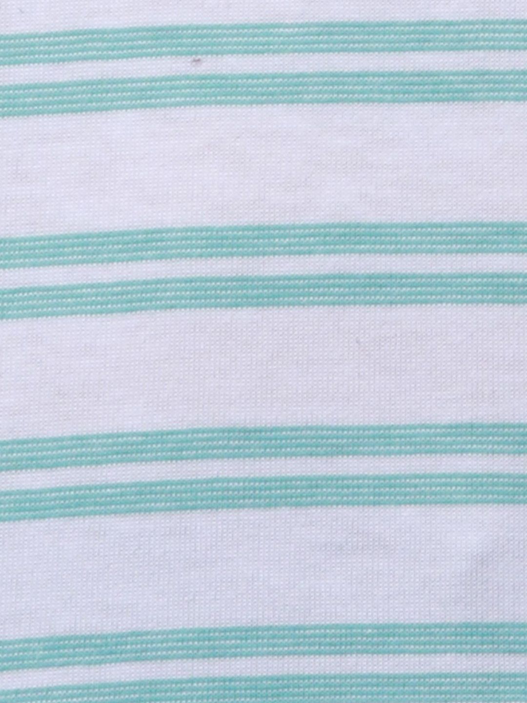 Park Avenue Men Striped Polo Collar Pockets Slim Fit T-shirt
