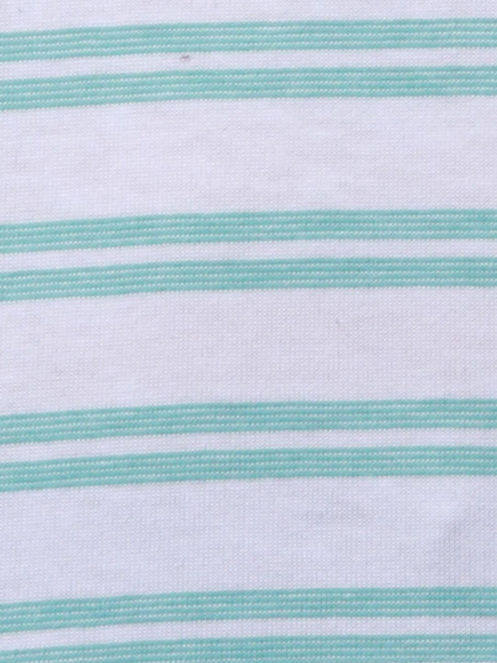 Park Avenue Men Striped Polo Collar Pockets Slim Fit T-shirt