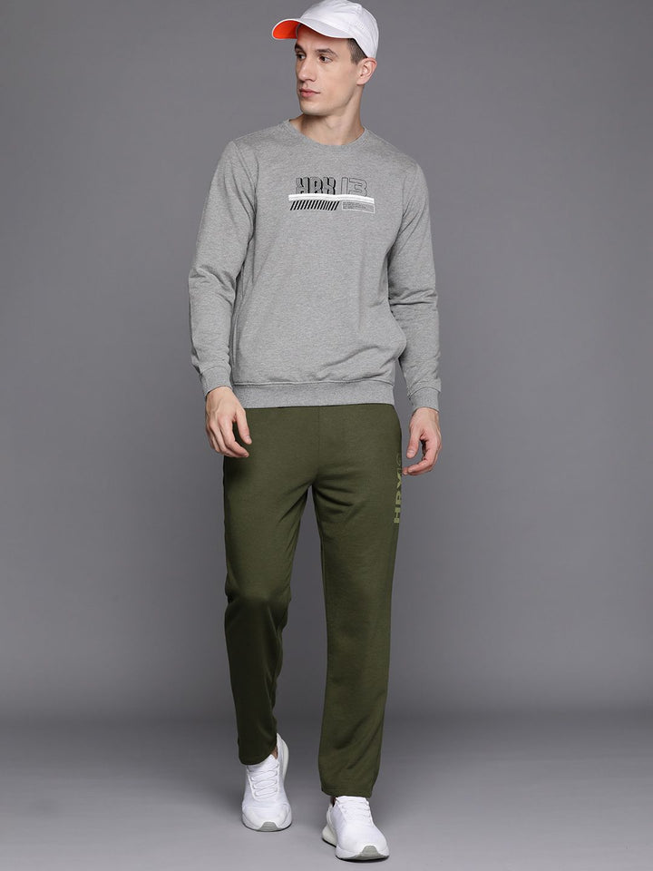 HRX by Hrithik Roshan Brand Logo Printed Round-Neck Sweatshirt