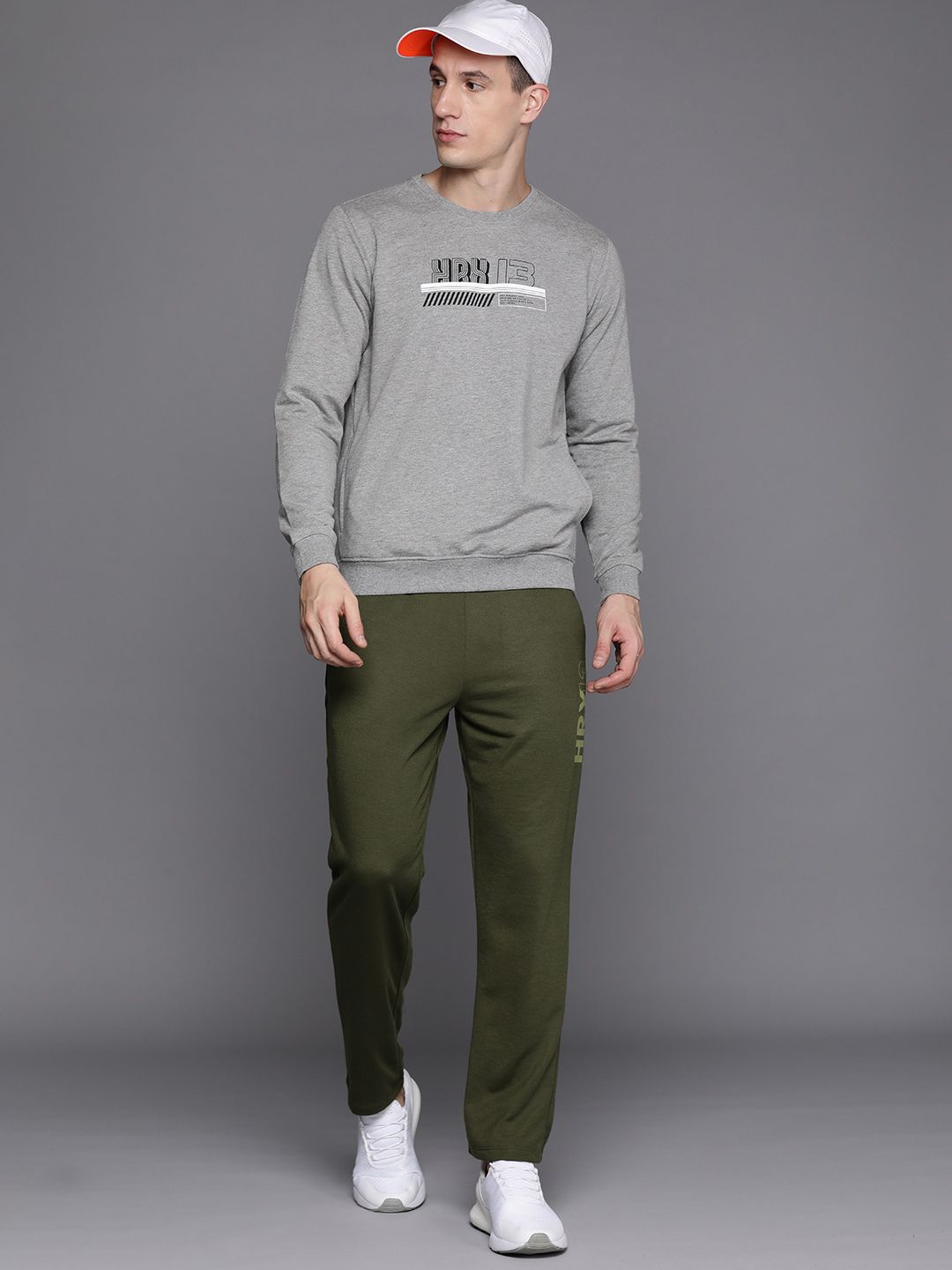 HRX by Hrithik Roshan Brand Logo Printed Round-Neck Sweatshirt