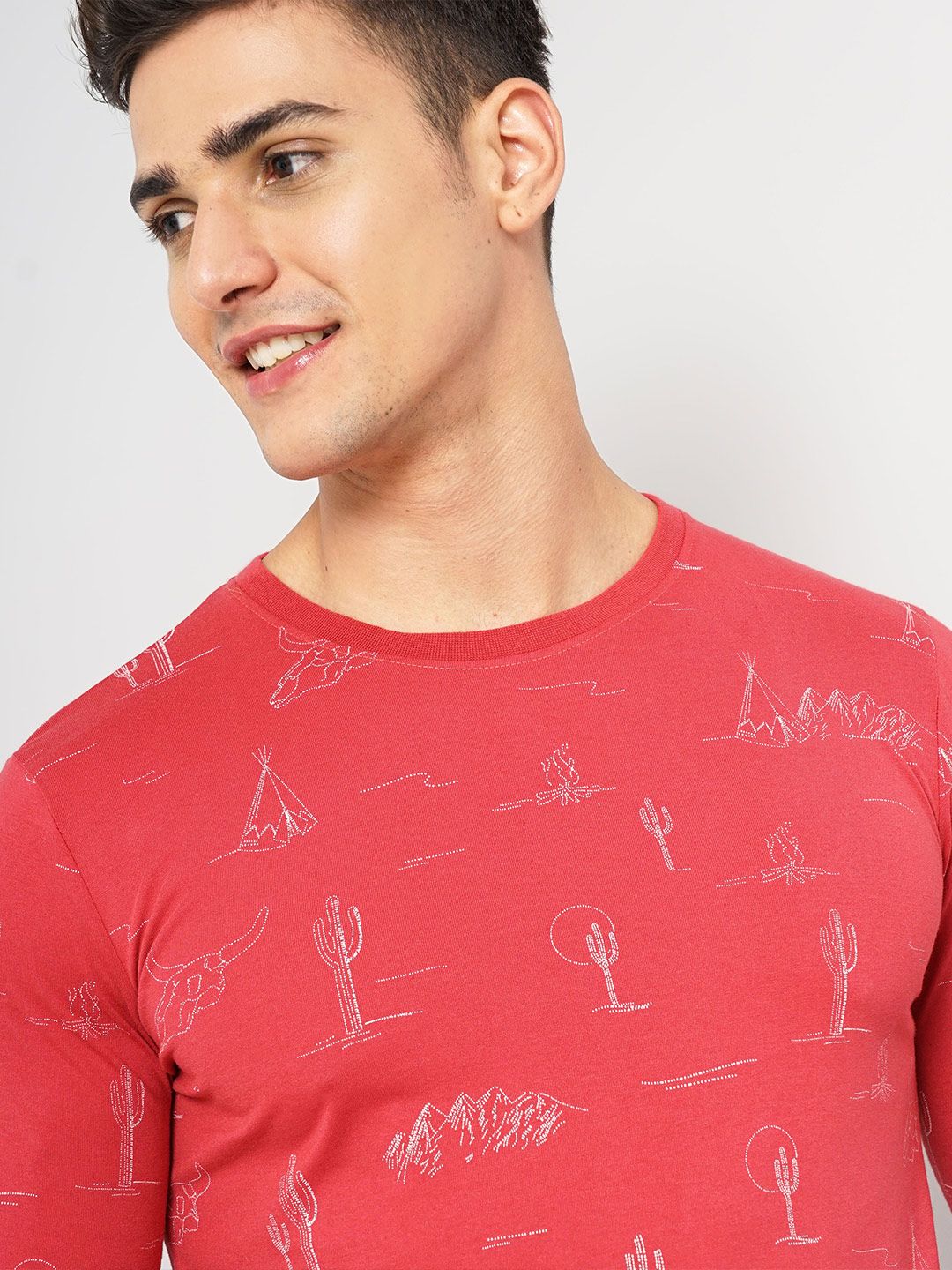 The Indian Garage Co Conversational Printed Long Sleeves Casual T-shirt