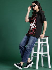 DressBerry Printed Drop-Shoulder Sleeves T-shirt