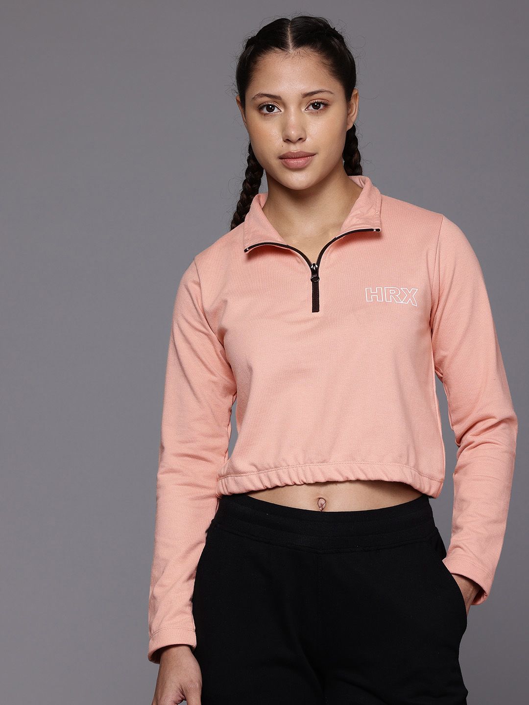 HRX by Hrithik Roshan Half-Zipper Outdoor Sweatshirt