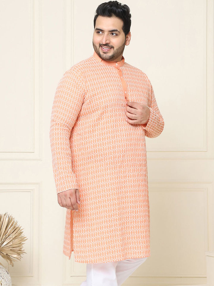 SOJANYA PLUS Embroidered Cotton Kurta