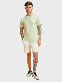 Bewakoof Green Graphic Printed Cotton T-shirt