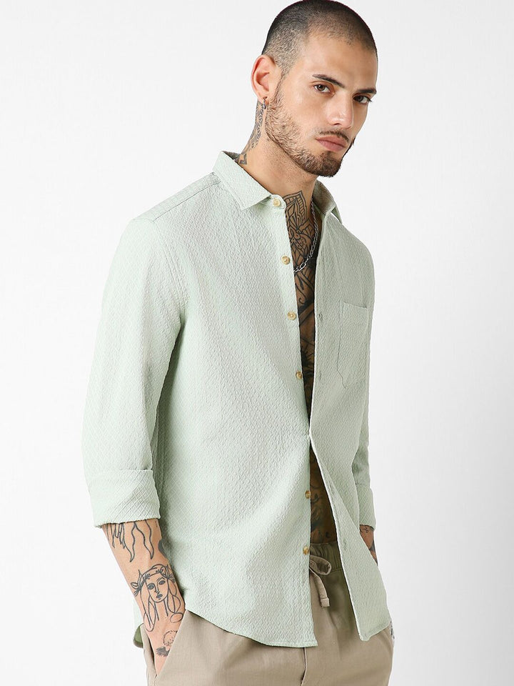VASTRADO Men Classic Slim Fit Casual Shirt