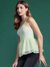 DressBerry Embroidered Lace Empire Top