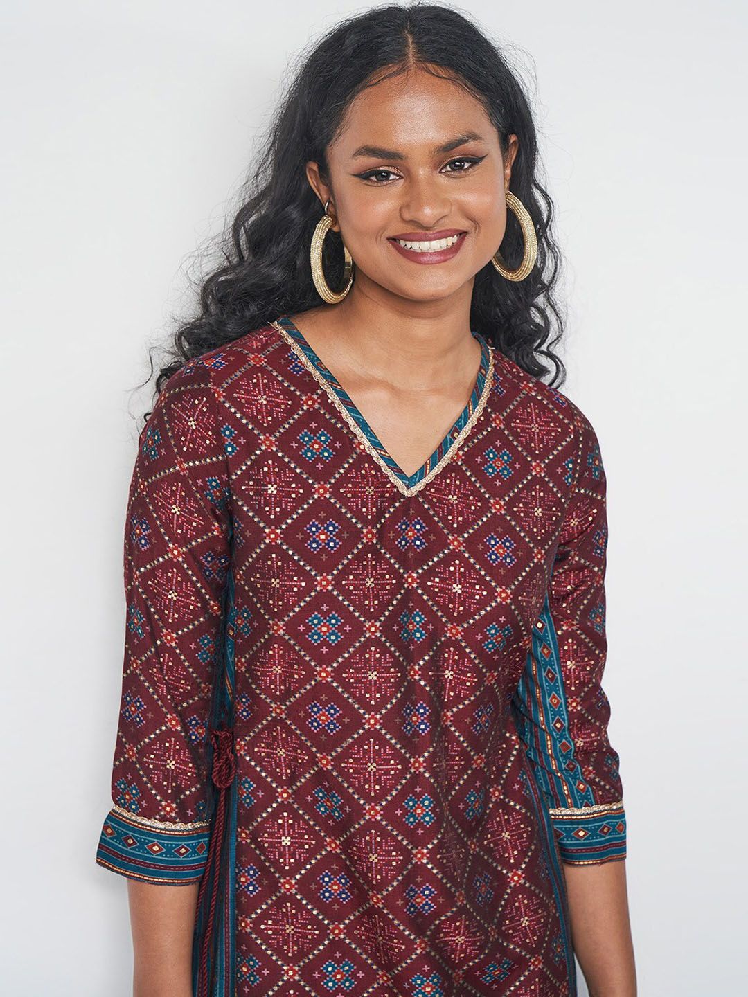 Global Desi Ethnic Motifs Printed Kurta