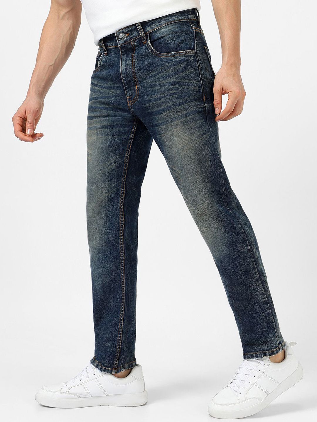 Urbano Fashion Regular Fit Stretchable Washed Jeans