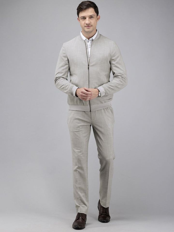 Park Avenue Slim Fit Checked 2 Piece Formal Suit