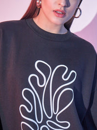 STREET 9 Graphic Printed Fleece Pullover