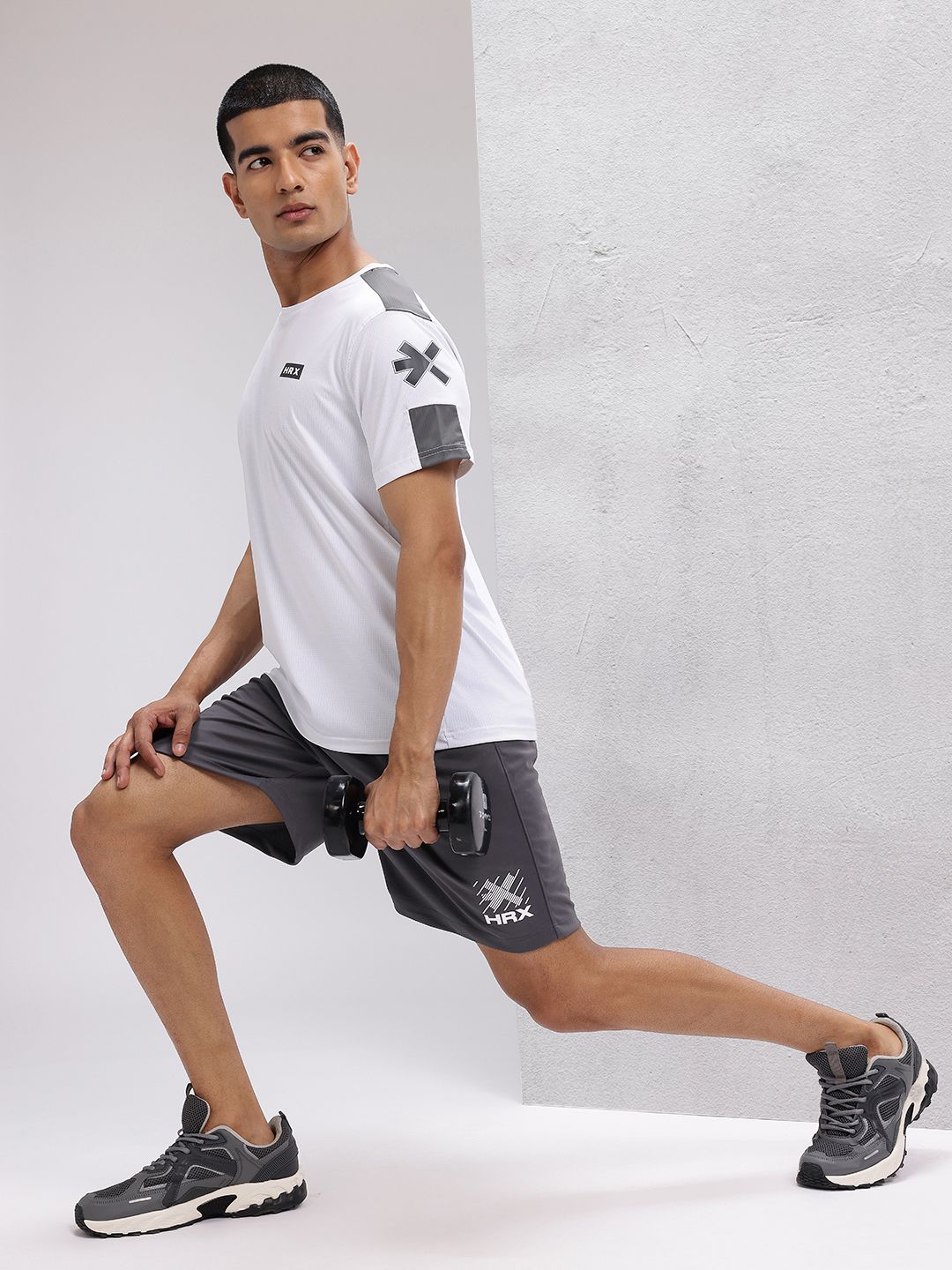 HRX by Hrithik Roshan Men Rapid-Dry Typography Print Training Shorts
