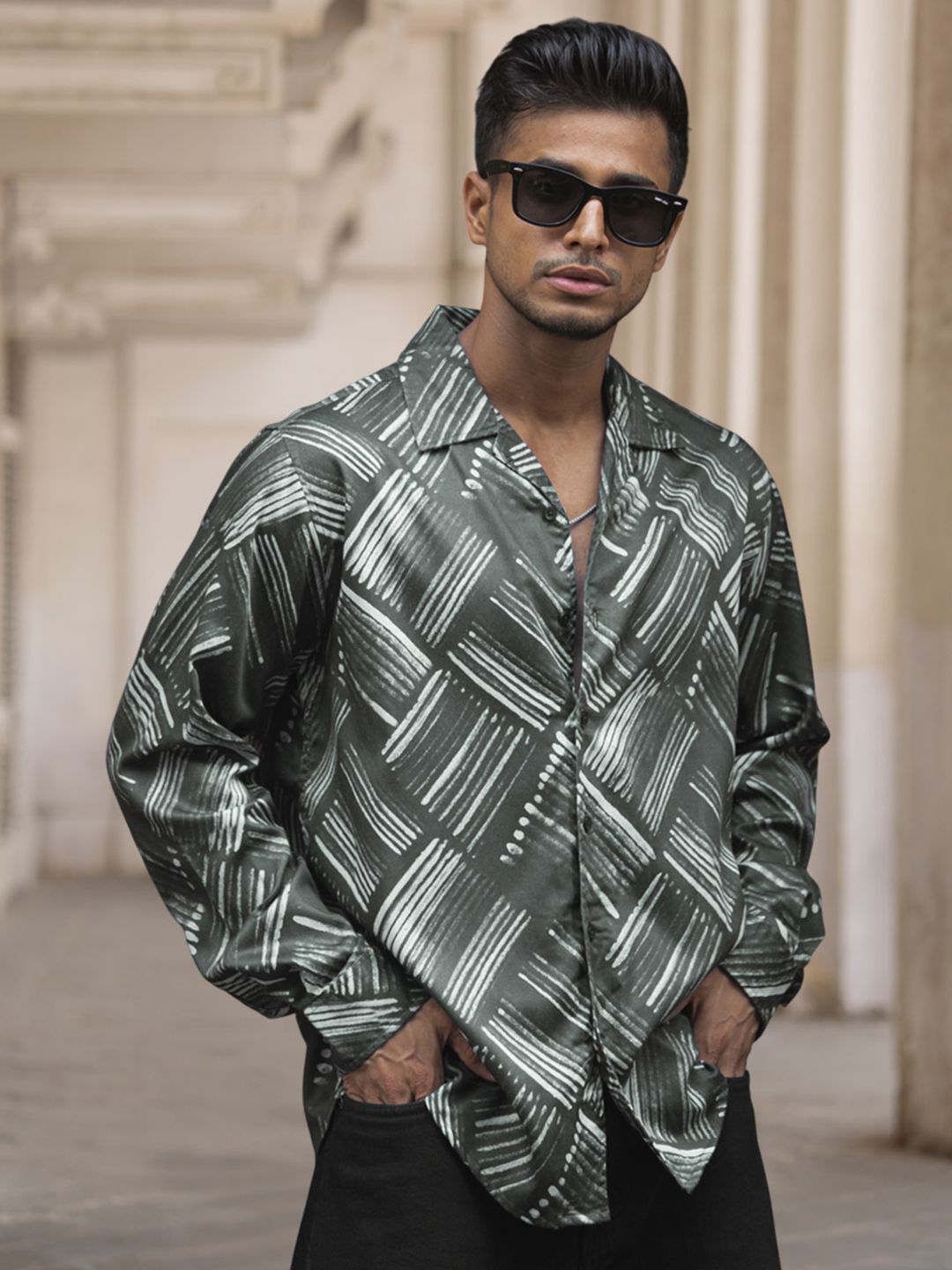 Powerlook Men Opaque Printed Casual Shirt