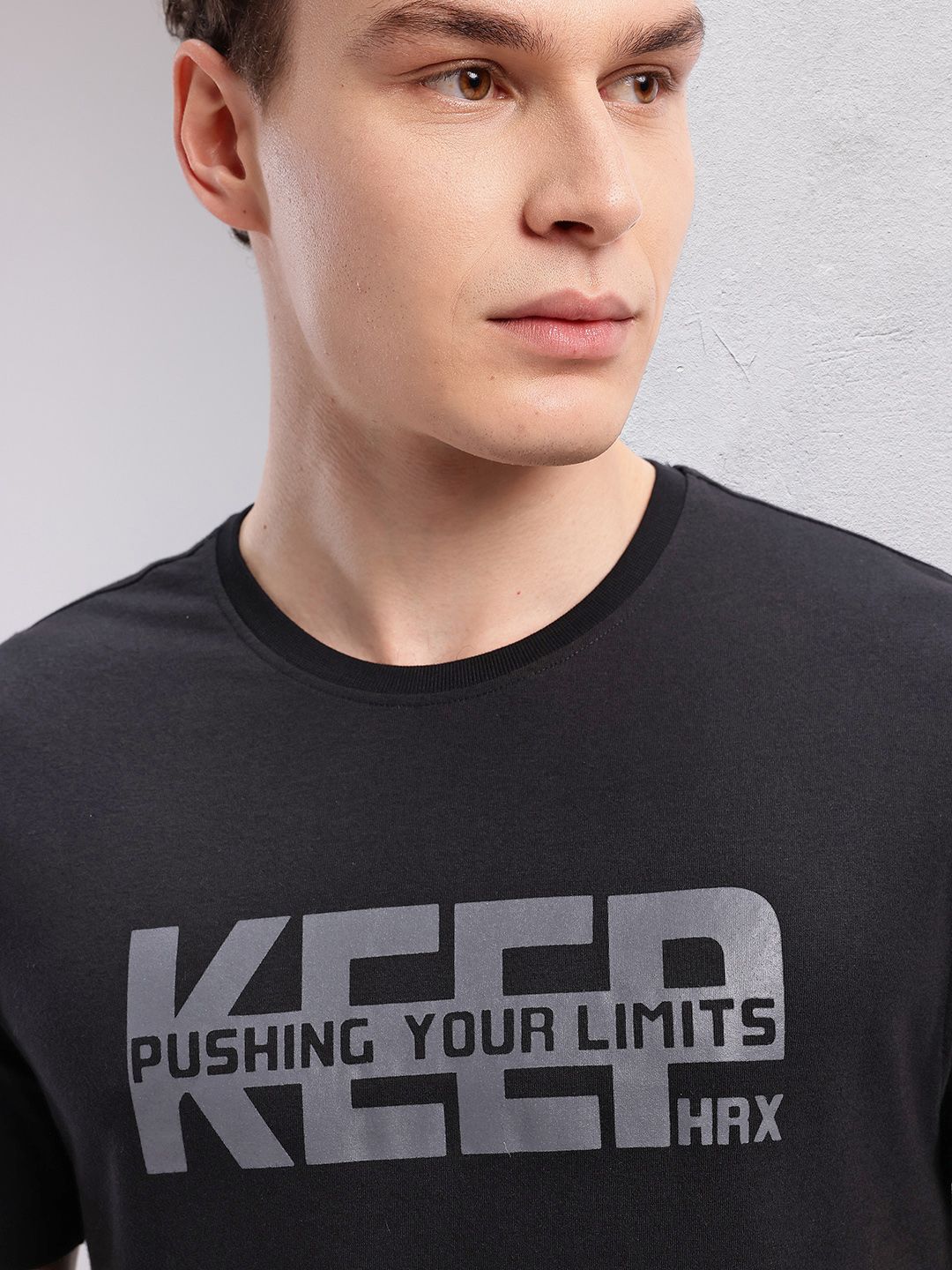 HRX by Hrithik Roshan Typography Printed Training T-shirt