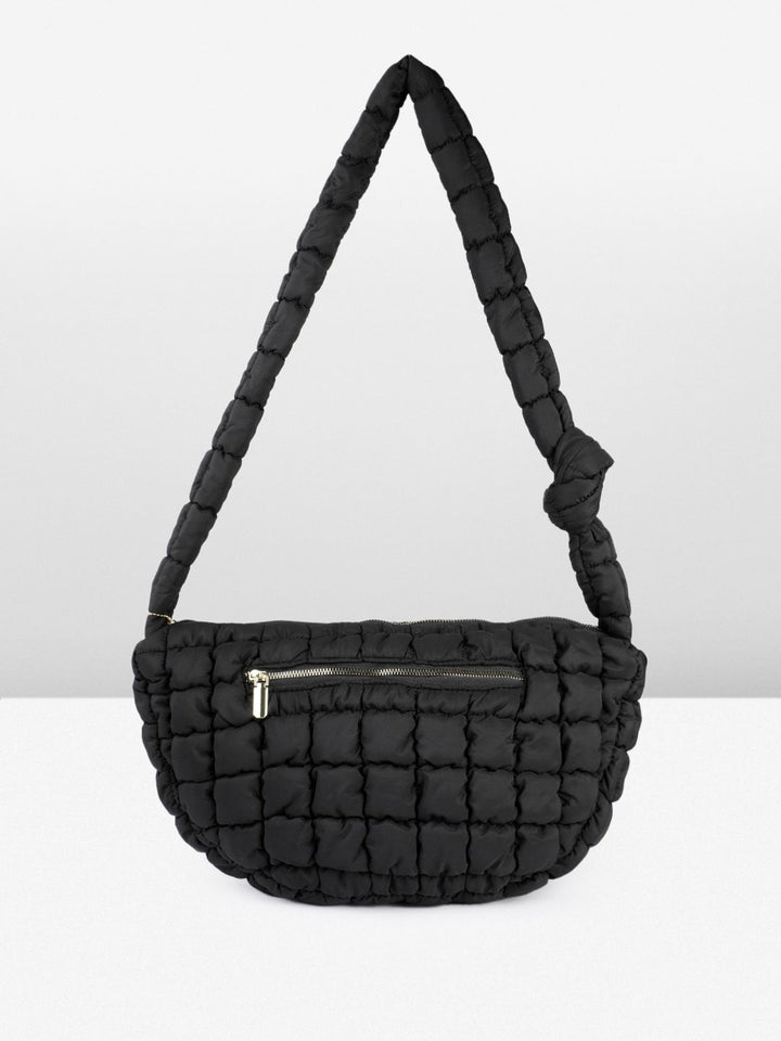 DressBerry Structured Shoulder Bag with Quilted