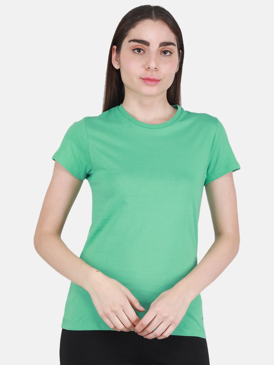Monte Carlo Women Pack of 2 Cotton Round Neck Tops